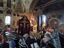 Богослужение в канун пятницы Страстной седмицы