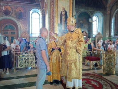В канун Недели 2-й по Пятидесятнице епископ Леонтий совершил всенощное бдение в Казанском соборе